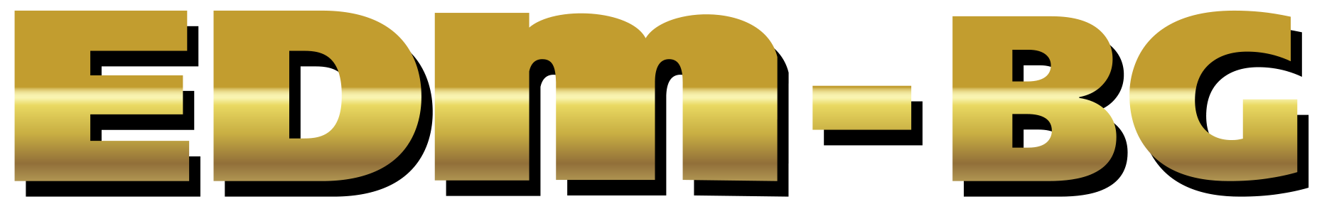 EDM-BG logo gold